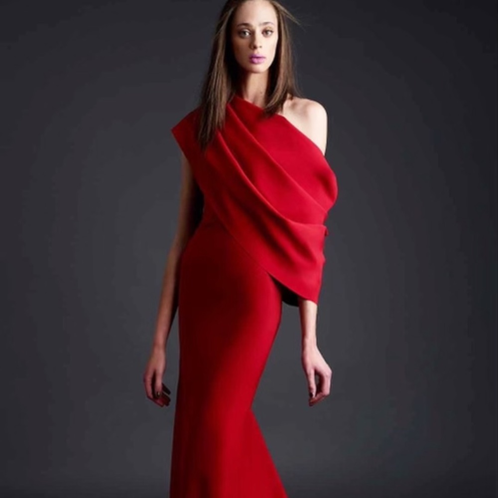 Pink floor length dress